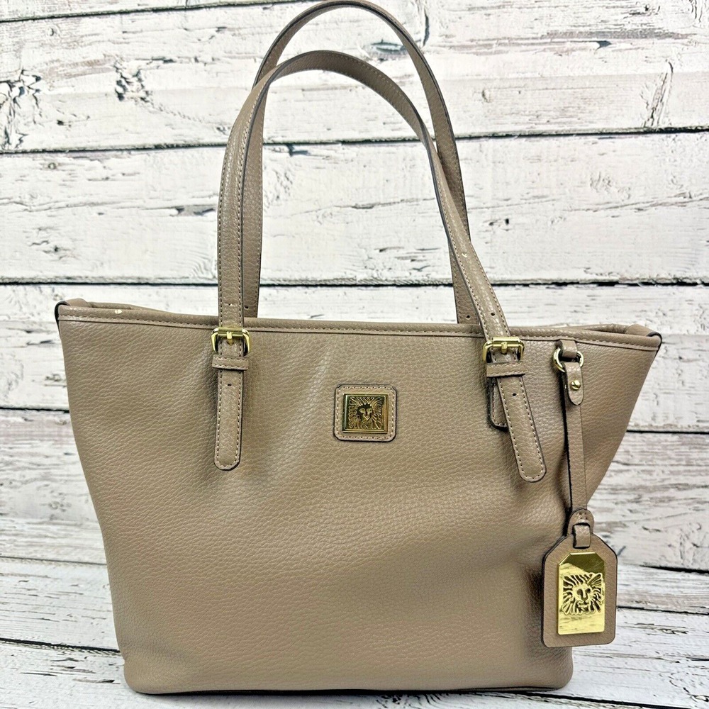 Anne Klein Women's Medium Perfect Tote in‎ Earth Tone Taupe Rarely Used